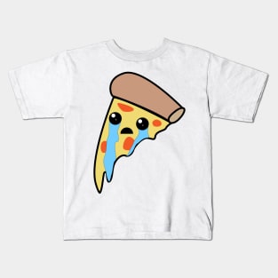 crying pizza-slice Kids T-Shirt